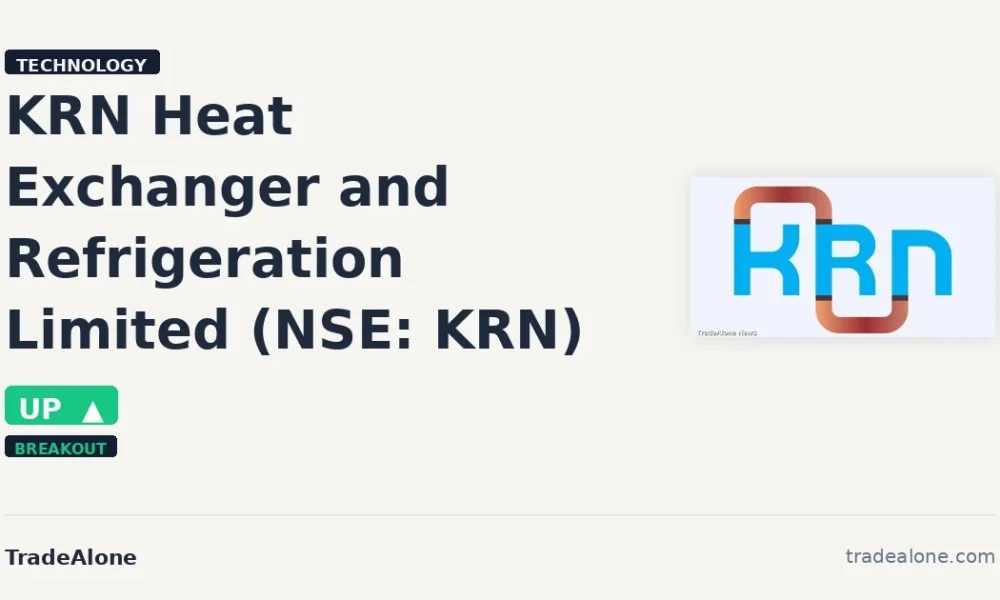 KRN Heat Exchanger and Refrigeration Limited NSE: KRN breaks out