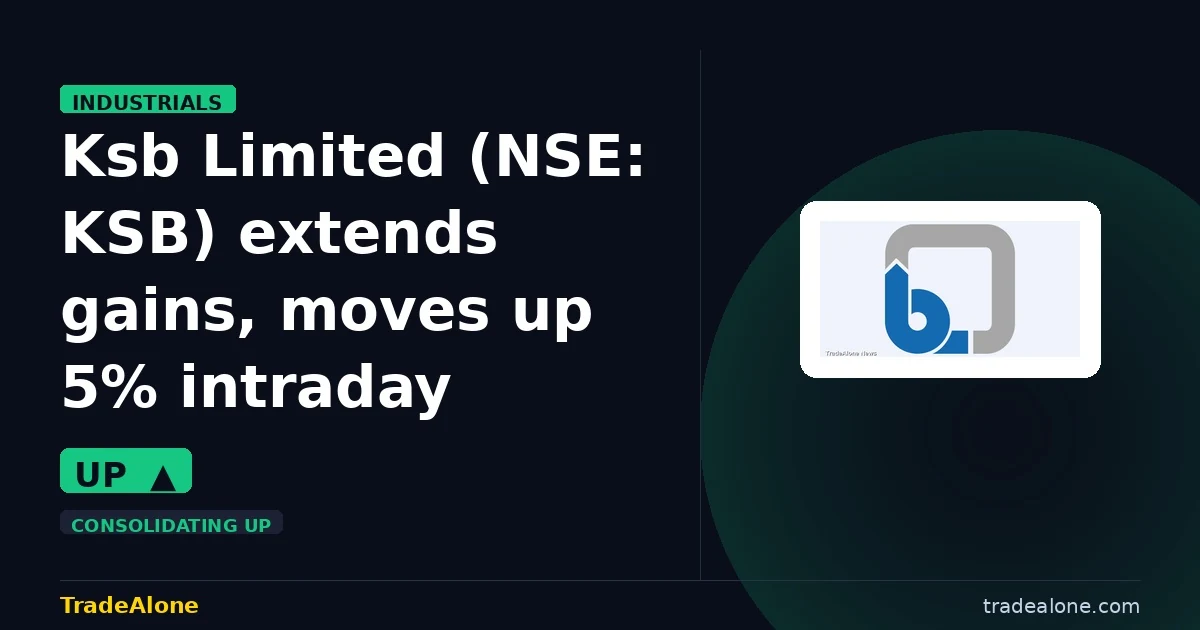 Ksb Limited NSE: KSB extends gains