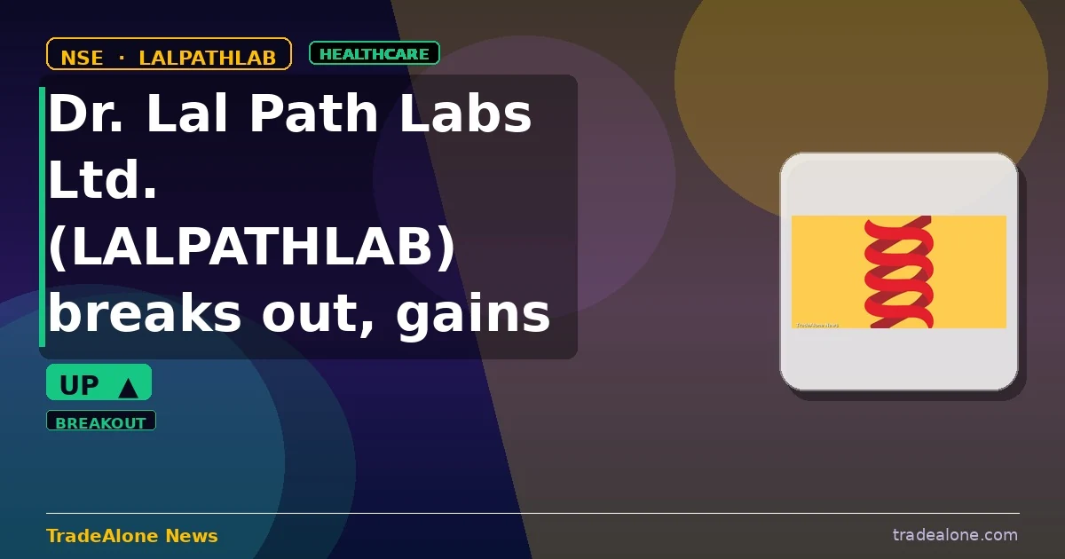 Dr. Lal Path Labs Ltd. LALPATHLAB breaks out