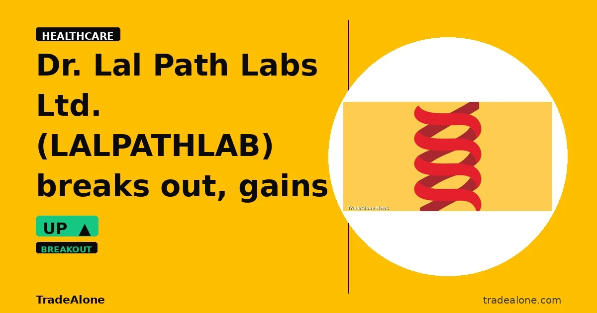 Dr. Lal Path Labs Ltd. LALPATHLAB breaks out