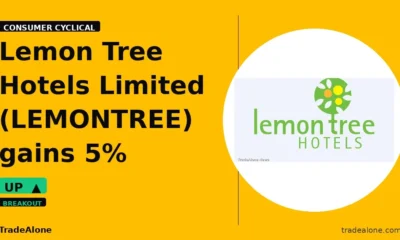 Lemon Tree Hotels Limited LEMONTREE gains 5% intraday