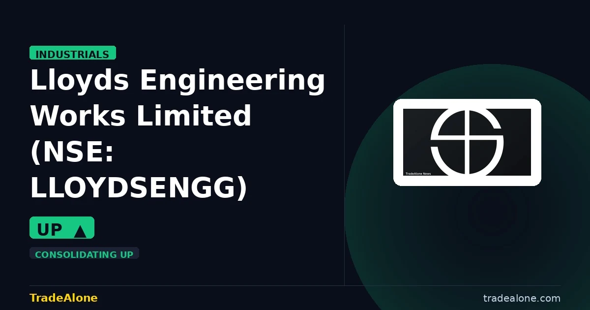 Lloyds Engineering Works Limited NSE: LLOYDSENGG breakout