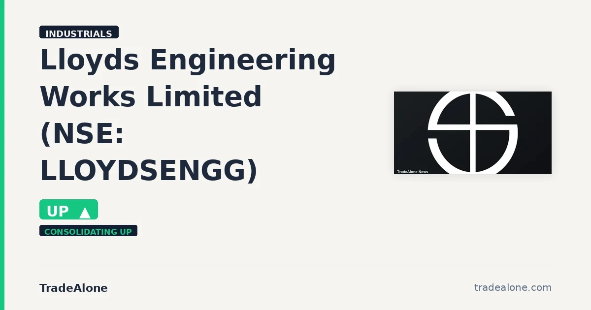 Lloyds Engineering Works Limited NSE: LLOYDSENGG breakout