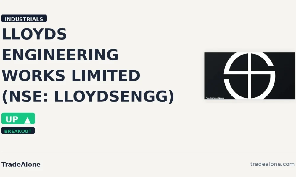 LLOYDS ENGINEERING WORKS LIMITED NSE: LLOYDSENGG breakout