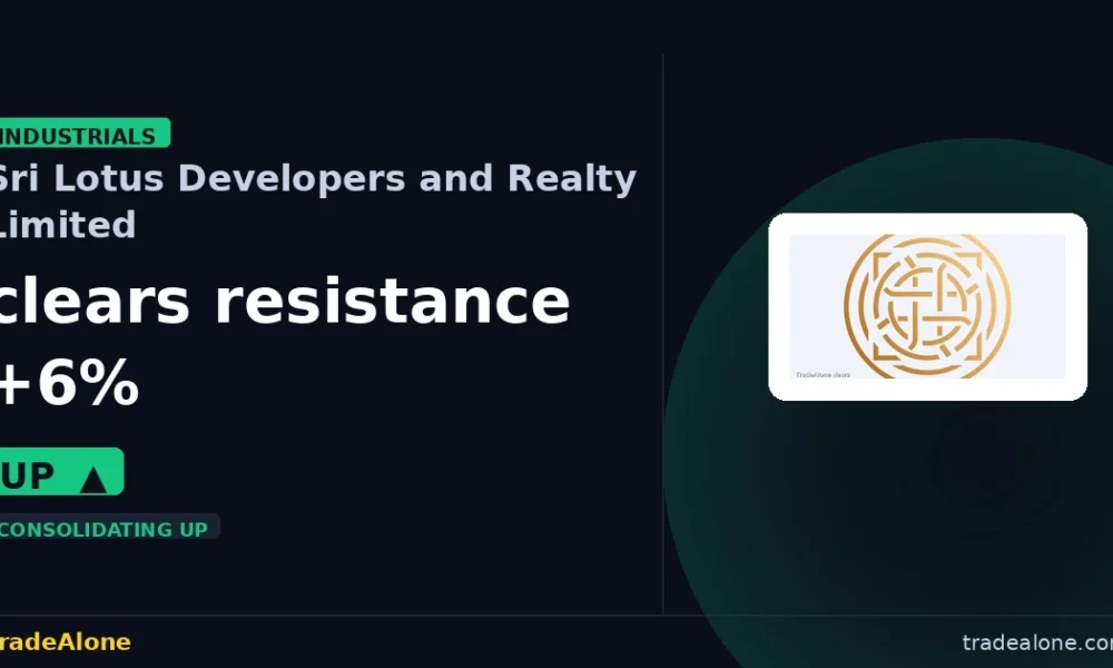 Sri Lotus Developers and Realty Limited LOTUSDEV clears resistance