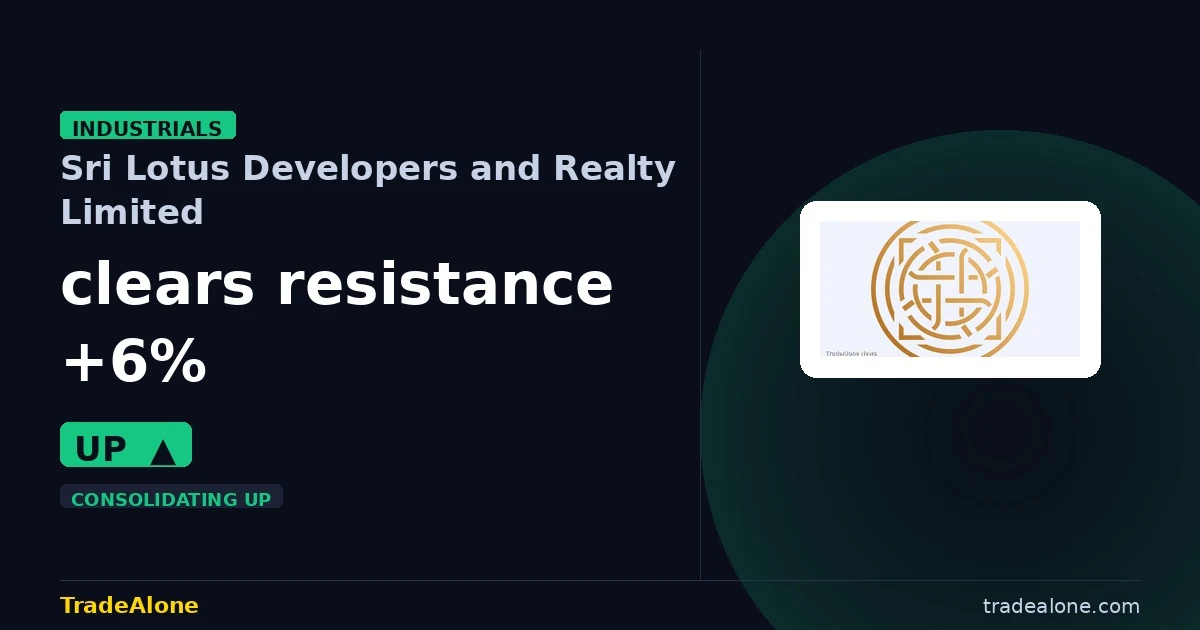 Sri Lotus Developers and Realty Limited LOTUSDEV clears resistance