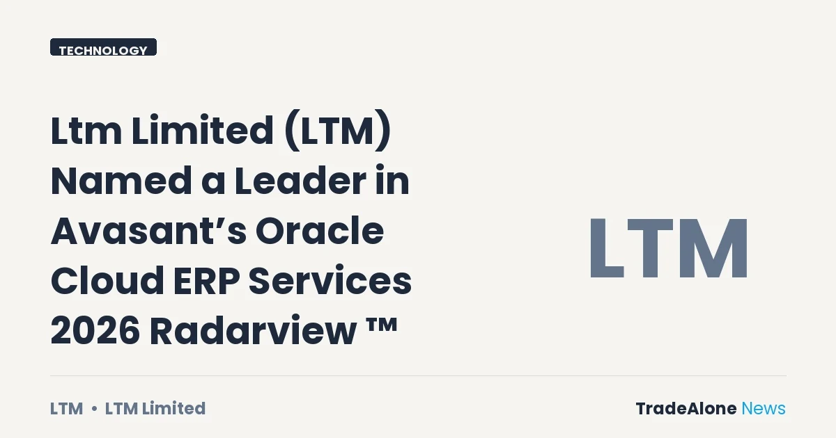 Ltm Limited LTM Oracle Cloud ERP Services Radarview 2026