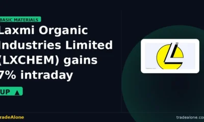Laxmi Organic Industries Limited LXCHEM gains 7% intraday