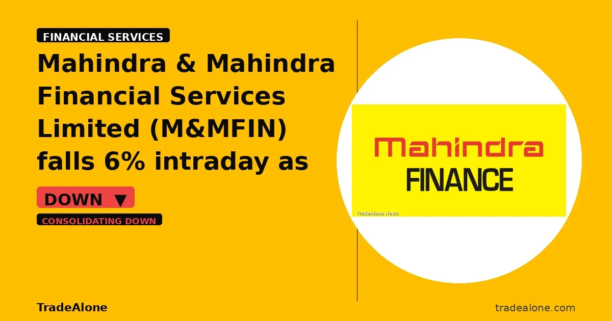 Mahindra & Mahindra Financial Services Limited M&MFIN consolidating down