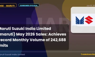 Maruti Suzuki India Limited Maruti May 2026 Sales