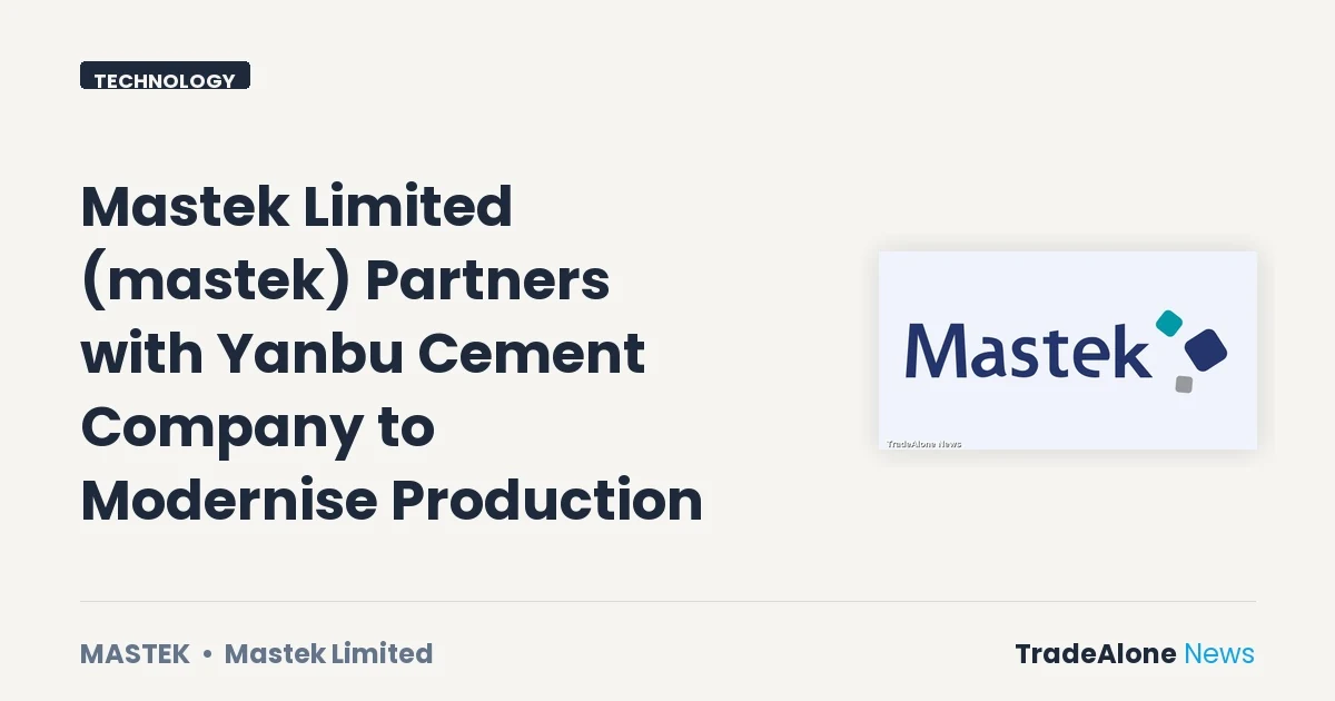 Mastek Limited Mastek Partnership Yanbu Cement