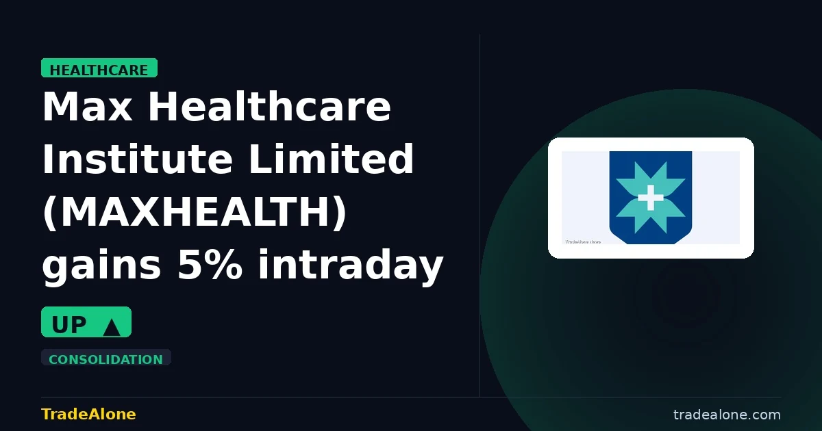 Max Healthcare Institute Limited MAXHEALTH gains 5%