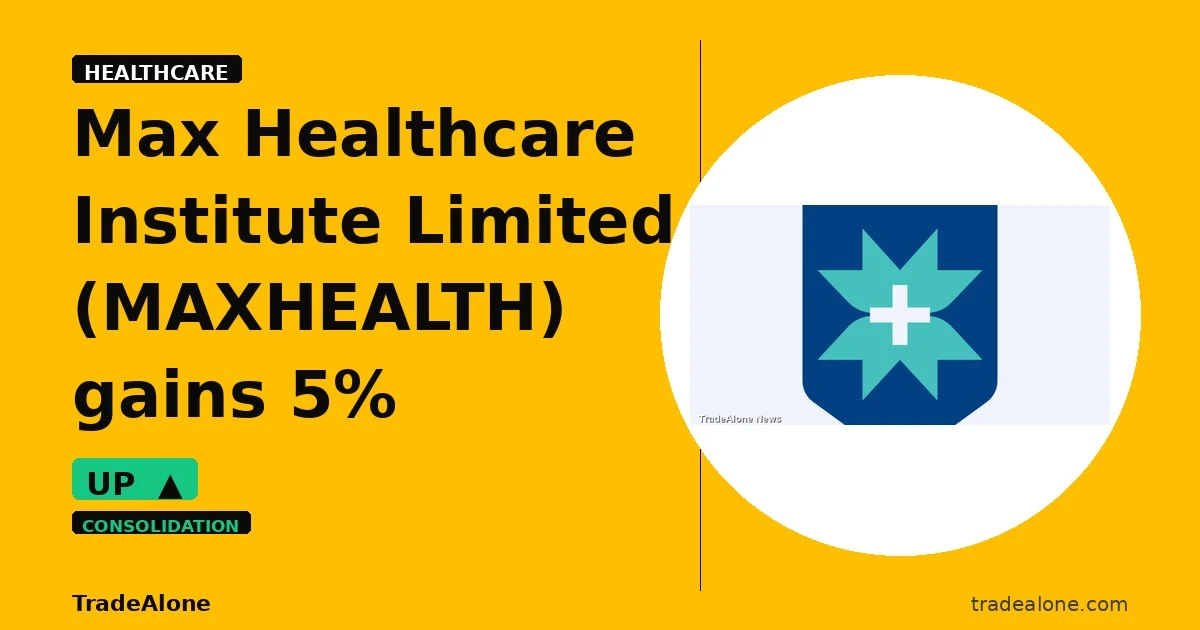 Max Healthcare Institute Limited MAXHEALTH gains 5% intraday