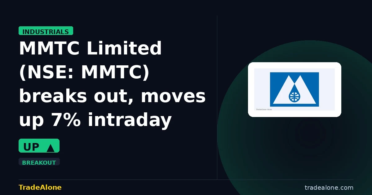 MMTC Limited NSE MMTC breaks out