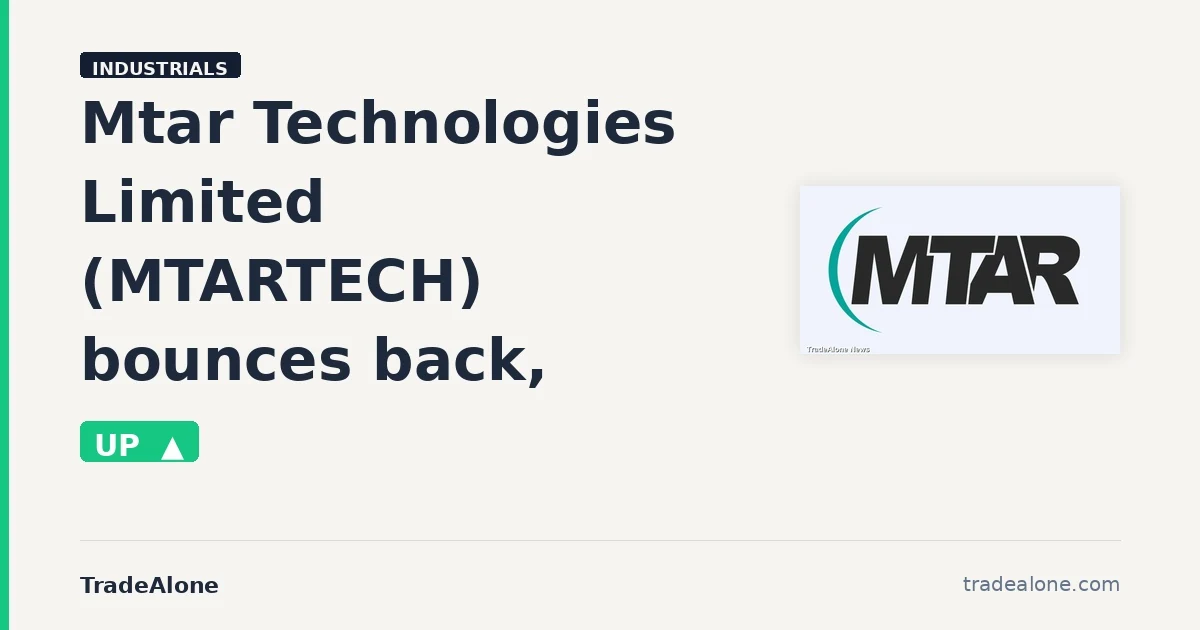 Mtar Technologies Limited MTARTECH bounces back