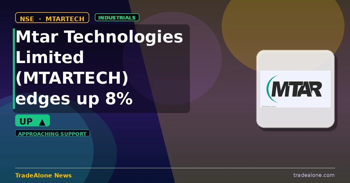 Mtar Technologies Limited MTARTECH edges up 8% intraday