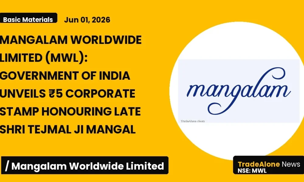 Mangalam Worldwide Limited NSE MWL Commemorative Stamp