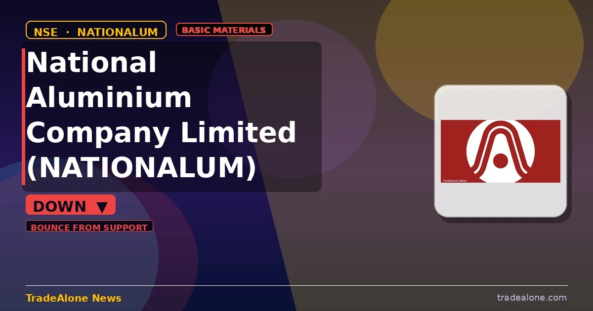 National Aluminium Company Limited NATIONALUM moves down 5% intraday