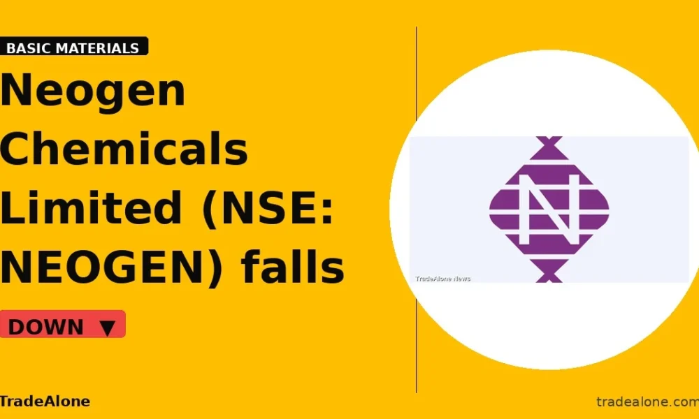Neogen Chemicals Limited NEOGEN falls 5% intraday