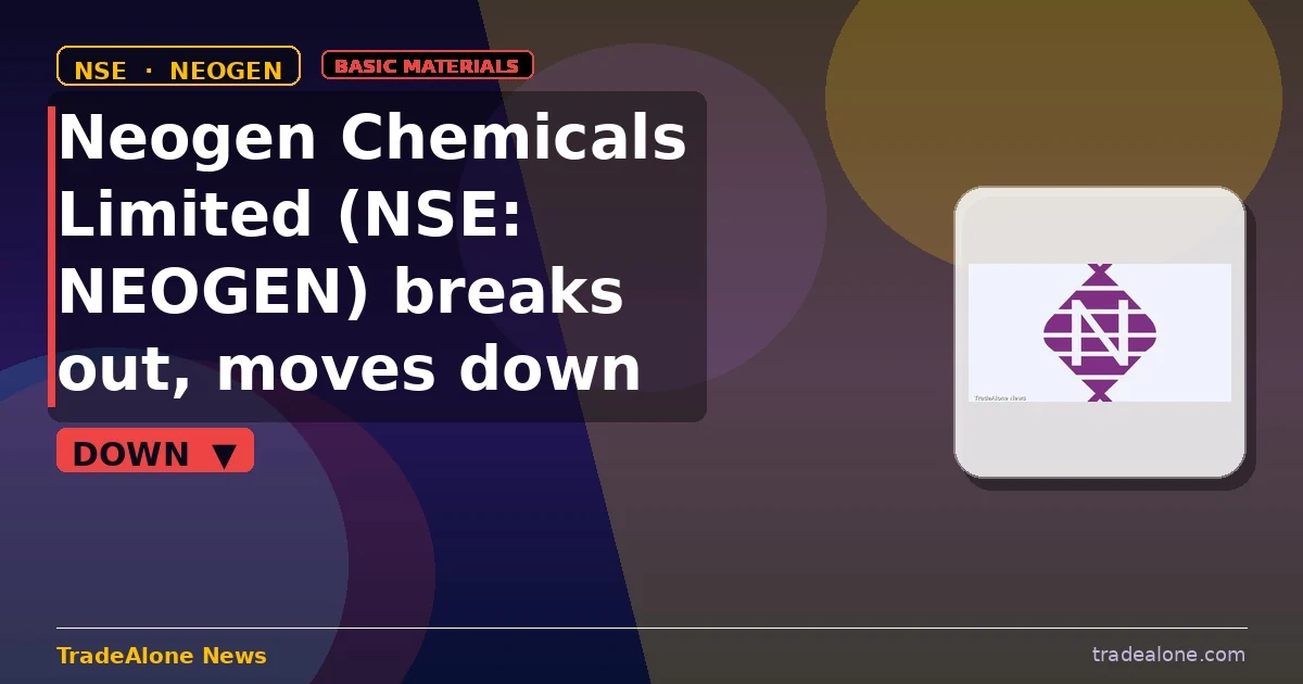 Neogen Chemicals Limited NEOGEN breaks out