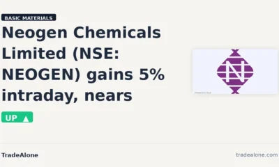 Neogen Chemicals Limited NSE NEOGEN gains 5% nears resistance