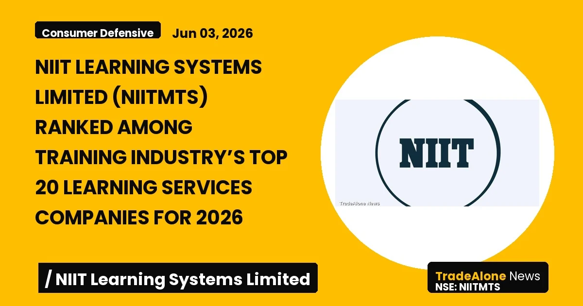 Niit Learning Systems Limited NSE Symbol Niitmts 2026 Top 20