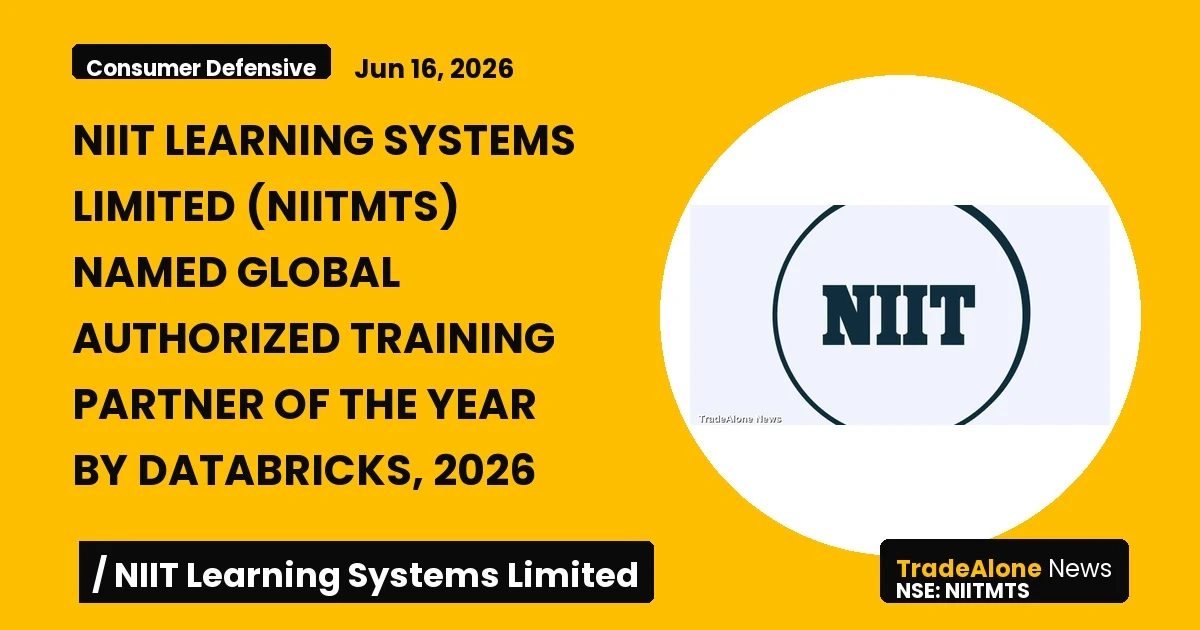 Niit Learning Systems Limited Niitmts Global Authorized Training Partner 2026