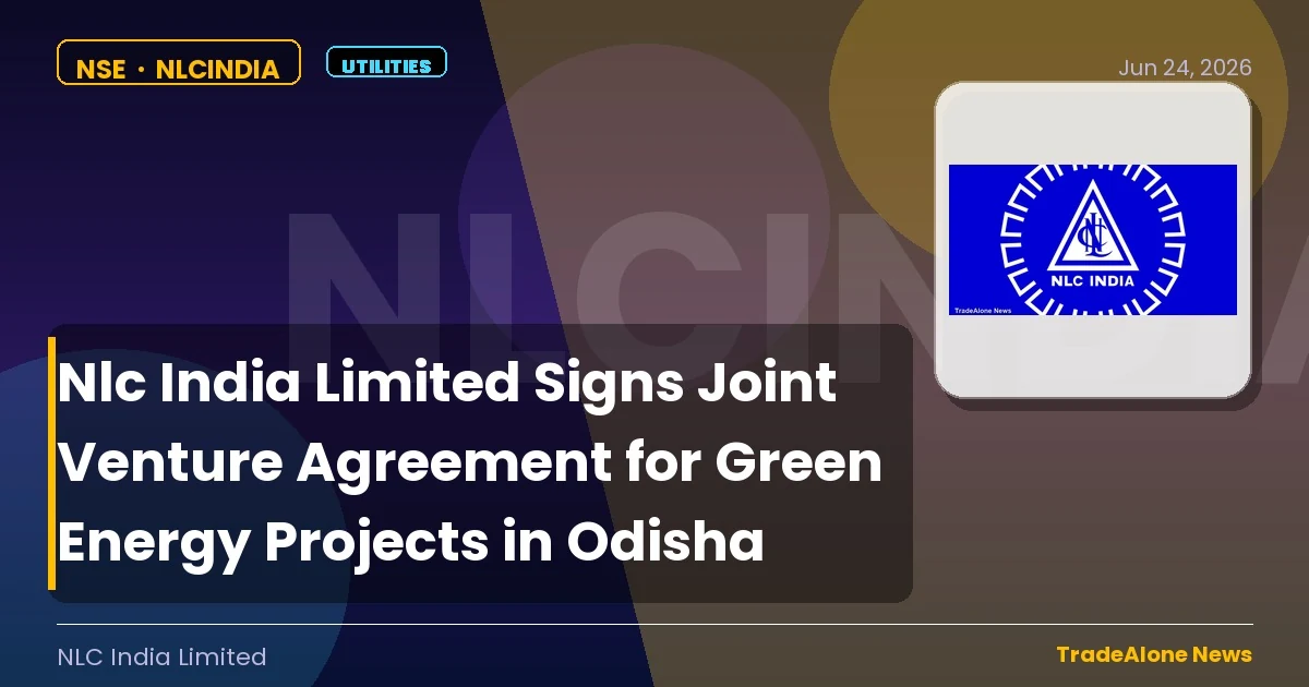 Nlc India Limited Nlcindia JV Agreement Green Energy Odisha