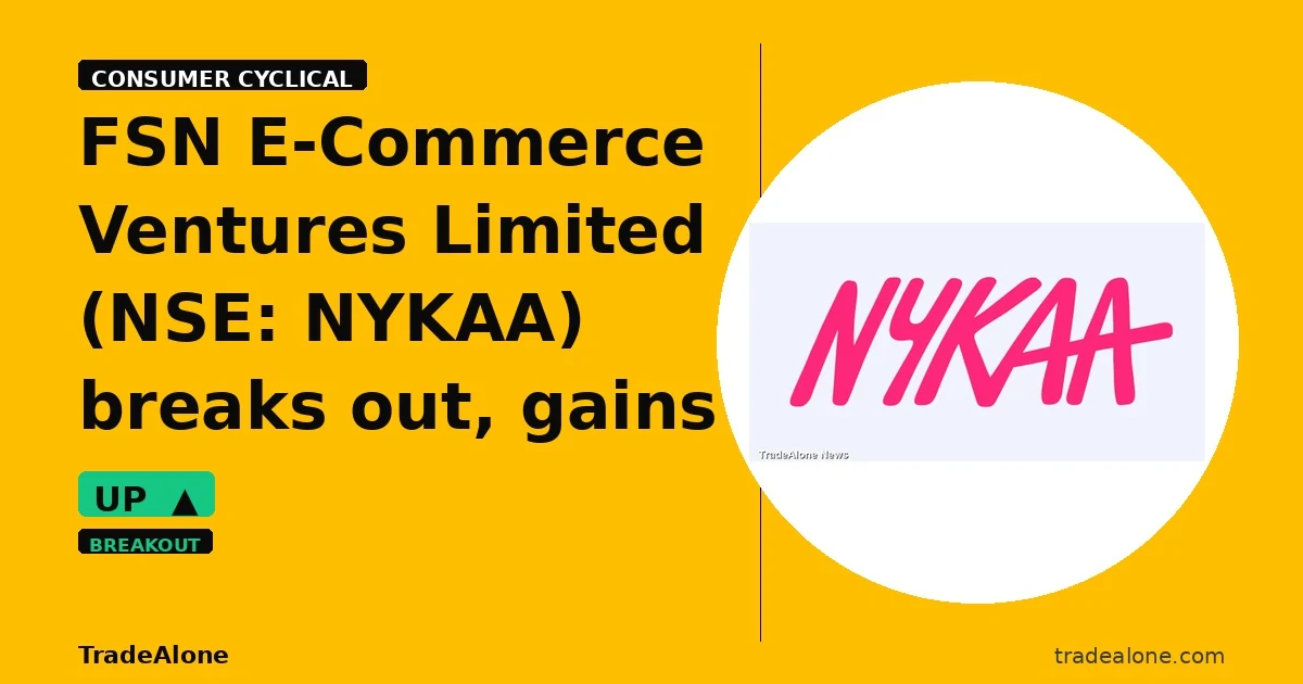 FSN E-Commerce Ventures Limited NSE NYKAA breakout