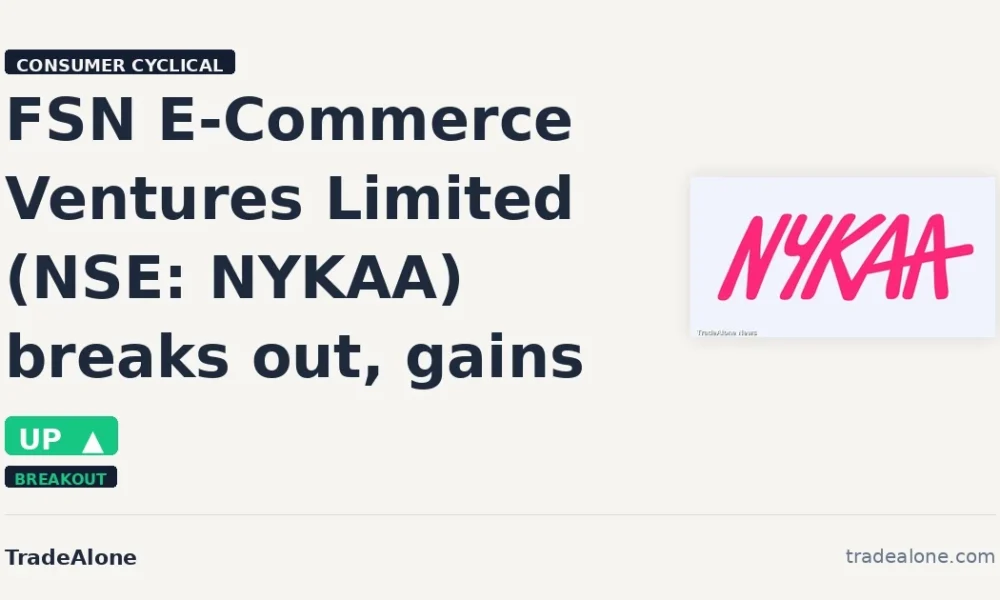 FSN E-Commerce Ventures Limited NSE NYKAA breakout