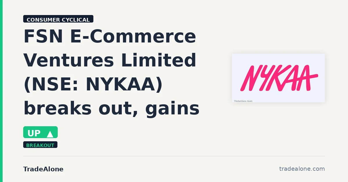 FSN E-Commerce Ventures Limited NSE NYKAA breakout