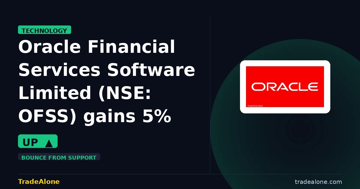 Oracle Financial Services Software Limited OFSS gains 5% intraday