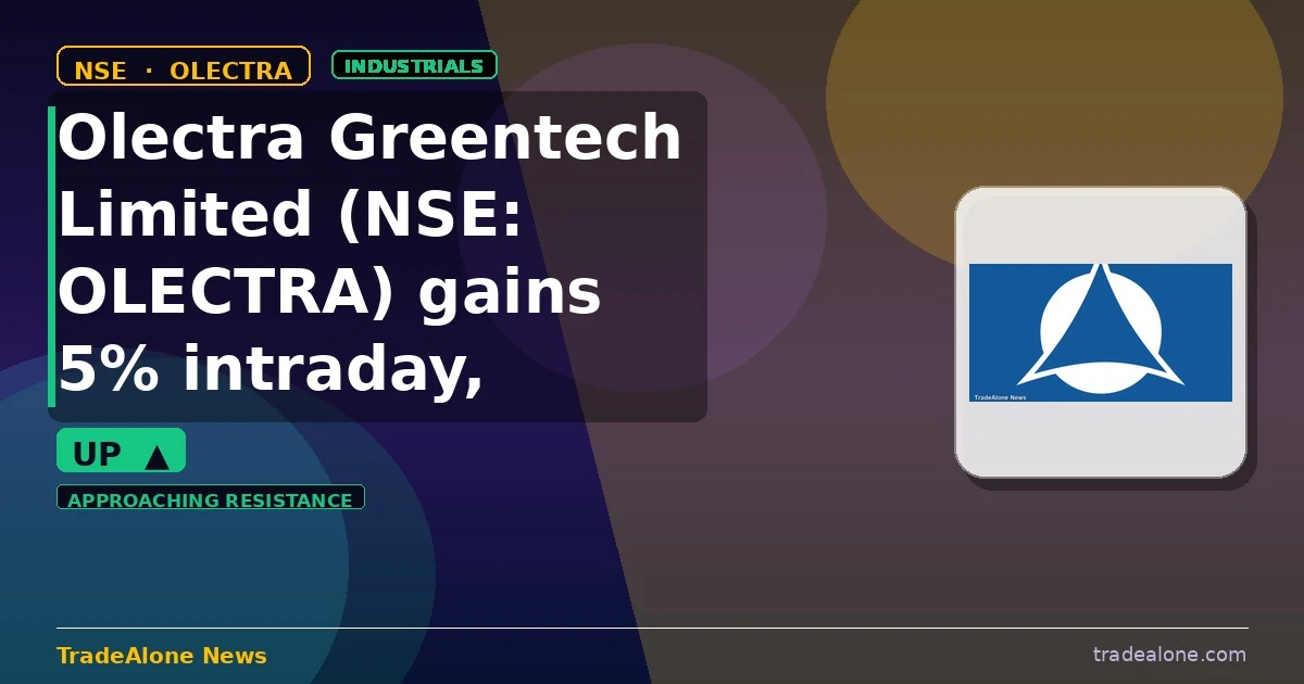 Olectra Greentech Limited NSE: OLECTRA gains 5% intraday