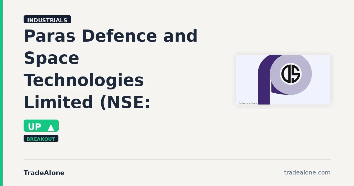 Paras Defence and Space Technologies Limited PARAS breaks out