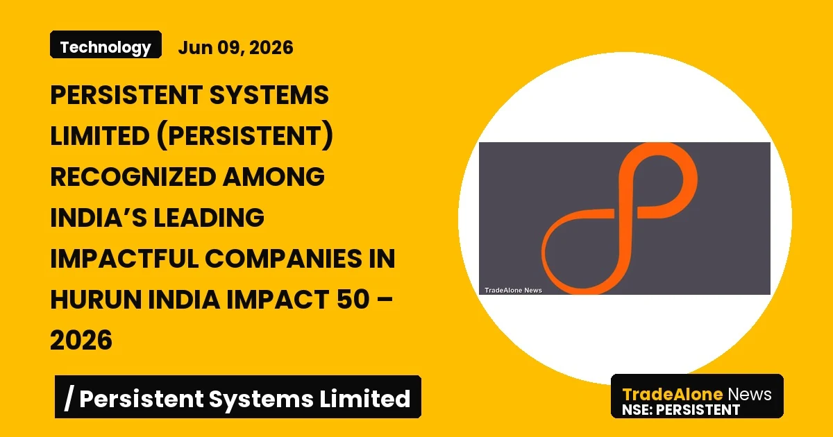 Persistent Systems Limited Persistent Hurun India Impact 50 2026
