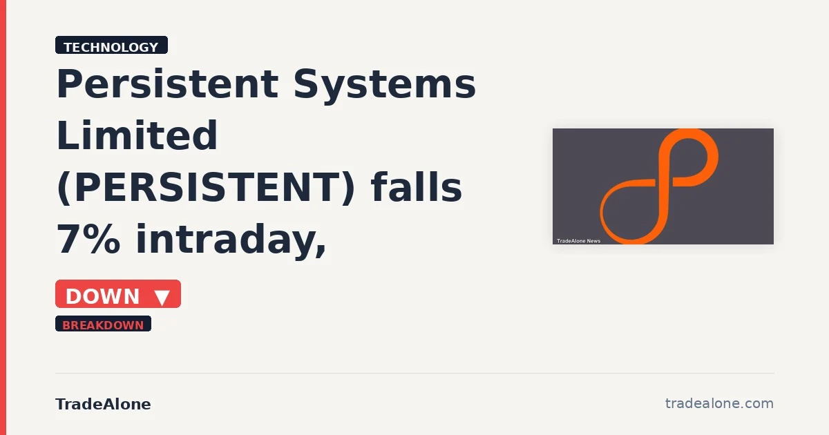 Persistent Systems Limited PERSISTENT breaks below support