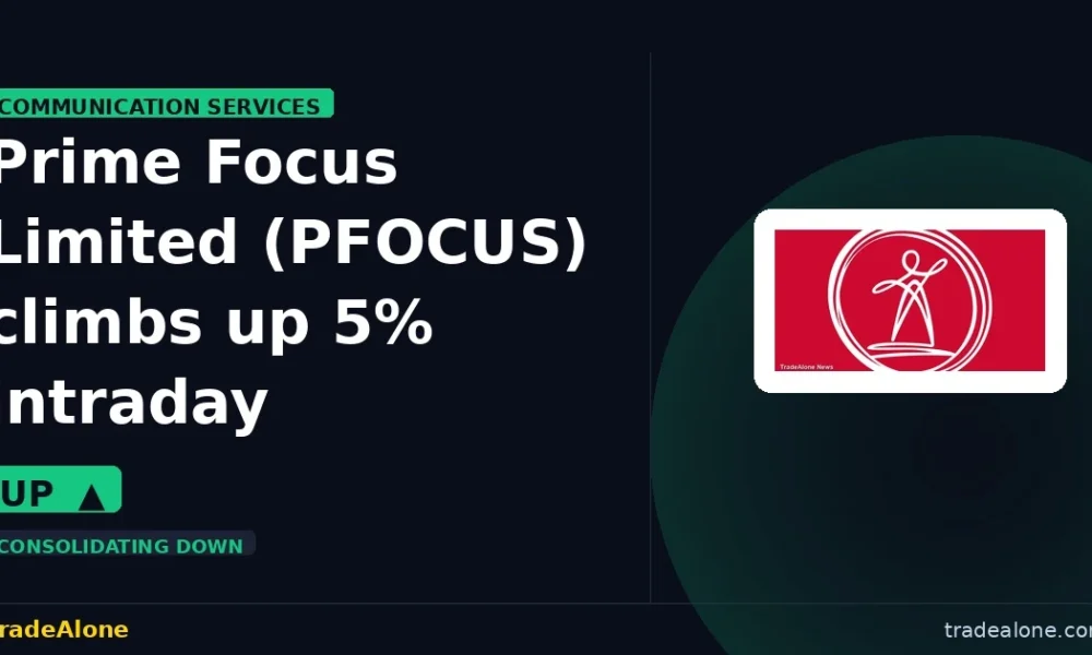 Prime Focus Limited PFOCUS climbs up 5% intraday