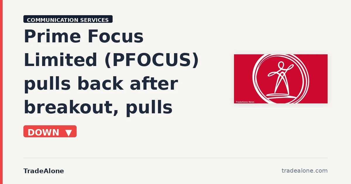 Prime Focus Limited PFOCUS pulls back after breakout
