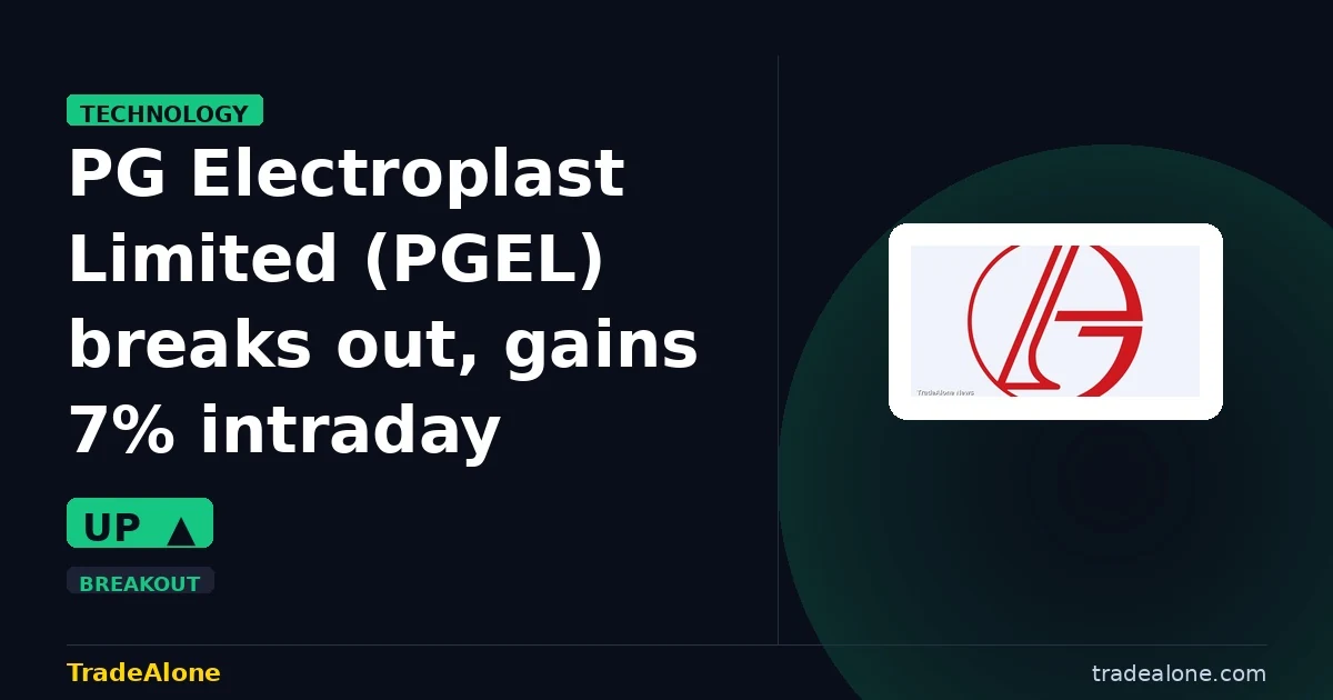 PG Electroplast Limited PGEL breaks out