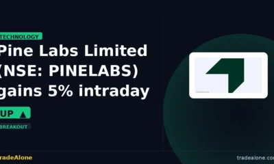 Pine Labs Limited NSE: PINELABS gains 5% intraday