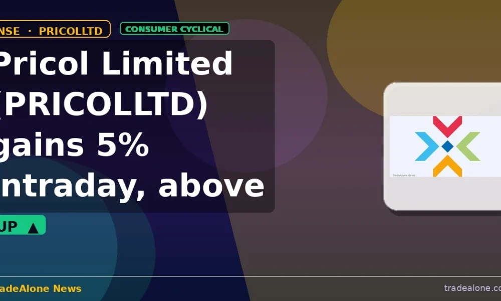 Pricol Limited PRICOLLTD gains 5% intraday above resistance