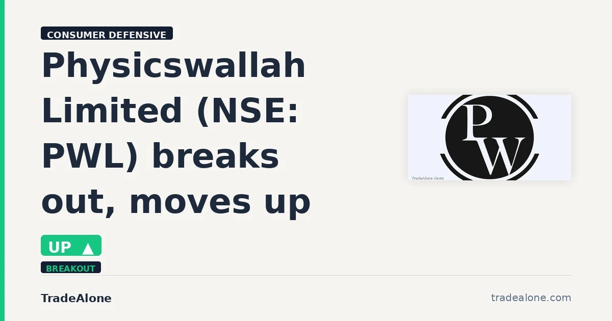 Physicswallah Limited PWL breaks out