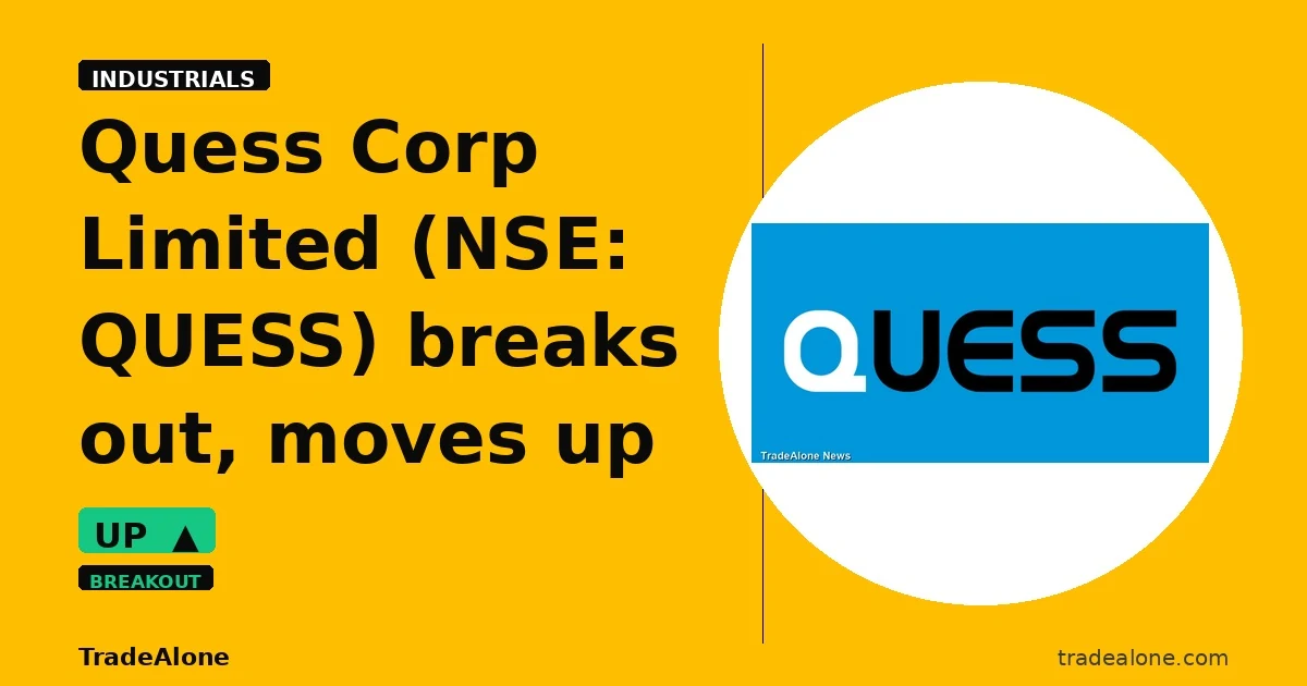 Quess Corp Limited QUESS breaks out