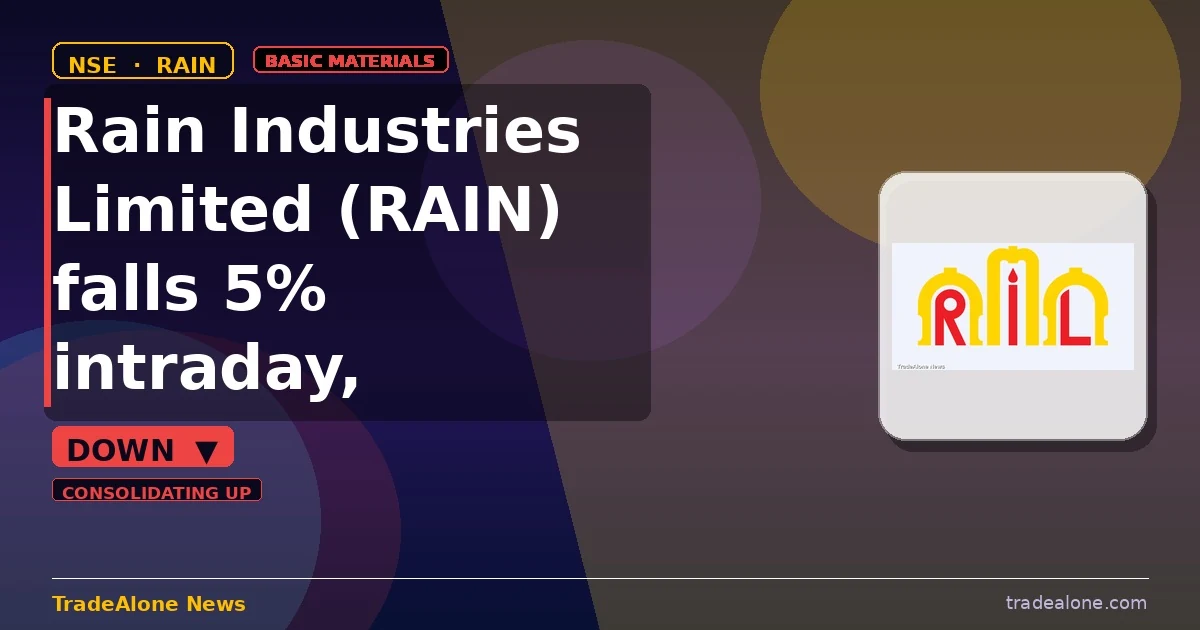 Rain Industries Limited RAIN consolidating up