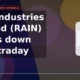 Rain Industries Limited RAIN moves down 6% intraday