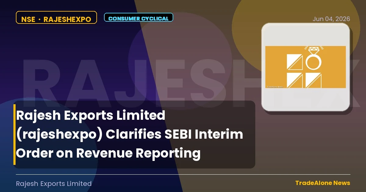 Rajesh Exports Limited Rajeshexpo June 2026 Clarification