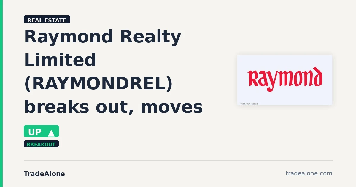 Raymond Realty Limited RAYMONDREL breakout