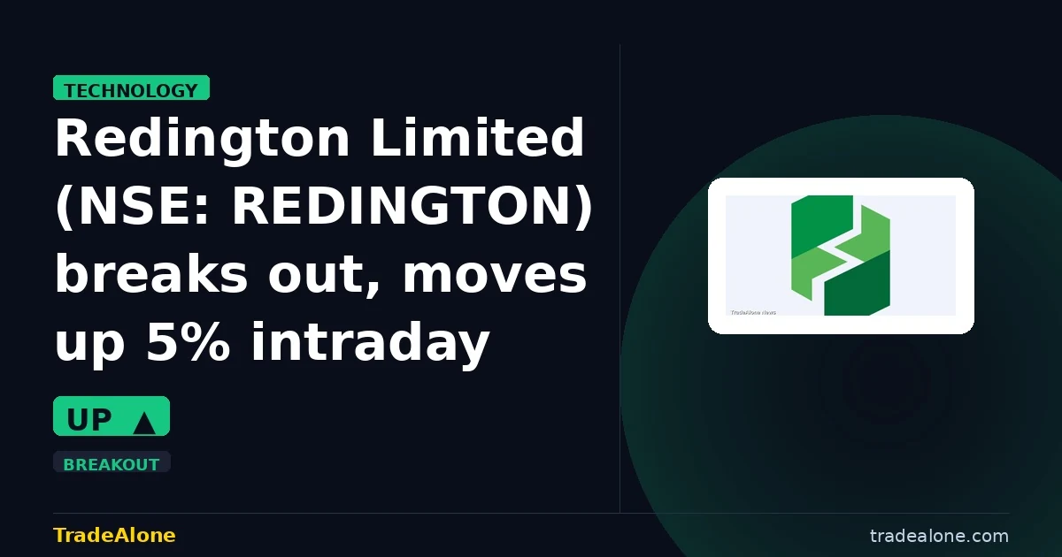 Redington Limited NSE REDINGTON breaks out