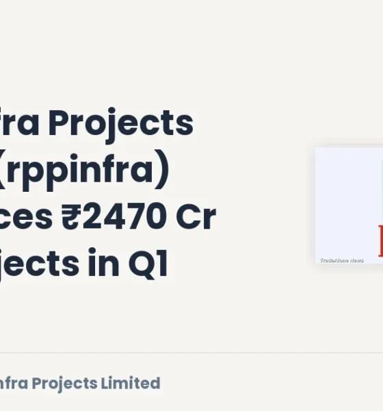 R.p.p. Infra Projects Limited Rppinfra Q1 FY26 New Projects