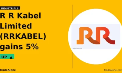 R R Kabel Limited RRKABEL gains 5%